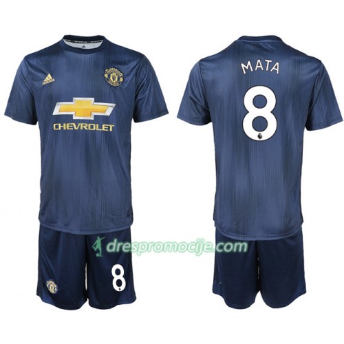 Manchester United Dres MATA 8 Dječji Treći 2018/19 Kratkih Rukava Manchester United Dres MATA 8 Dječji Treći 2018/19 Kratkih Rukava